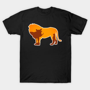 Lion, warthog and meerkat T-Shirt